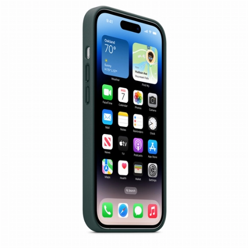 iPhone 14 Pro Leather Case Forest Green (MPPH3)